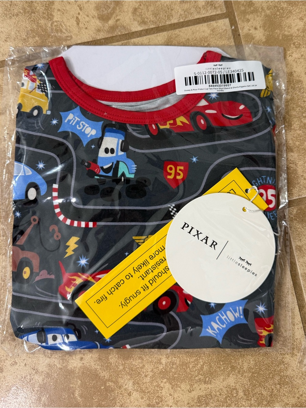 Little Sleepies Piston Cup 2 piece short set NWT